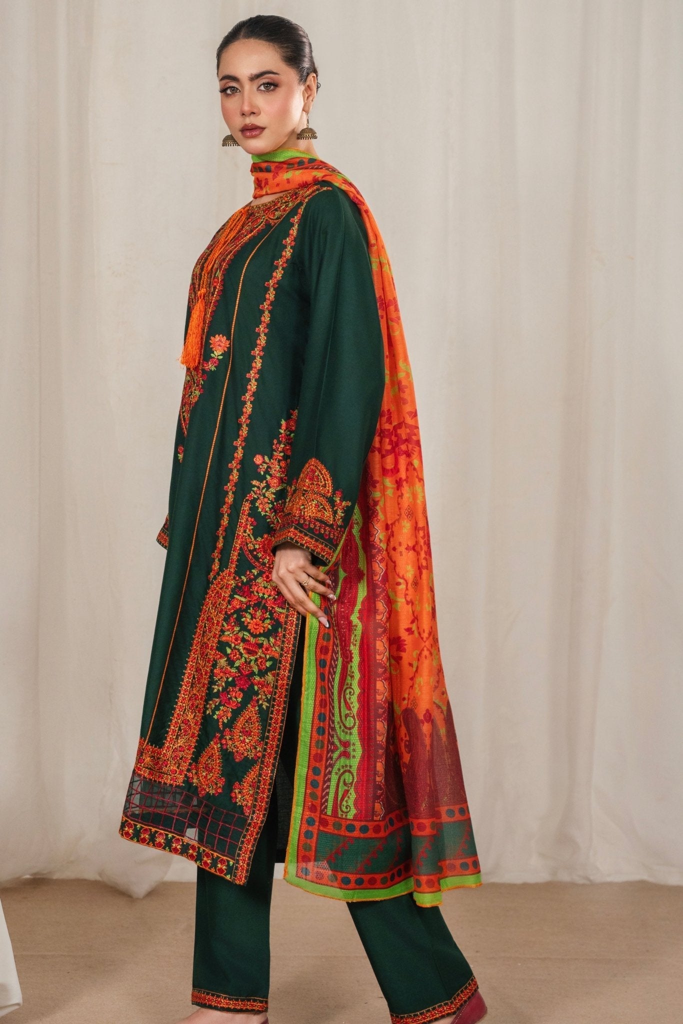 RANYA EMBROIDED 3 PC - Noor - e - Ujala