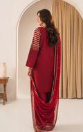 RED MIRACLE EMBROIDED 3 PC - Noor - e - Ujala
