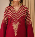 RED MIRACLE EMBROIDED 3 PC - Noor - e - Ujala