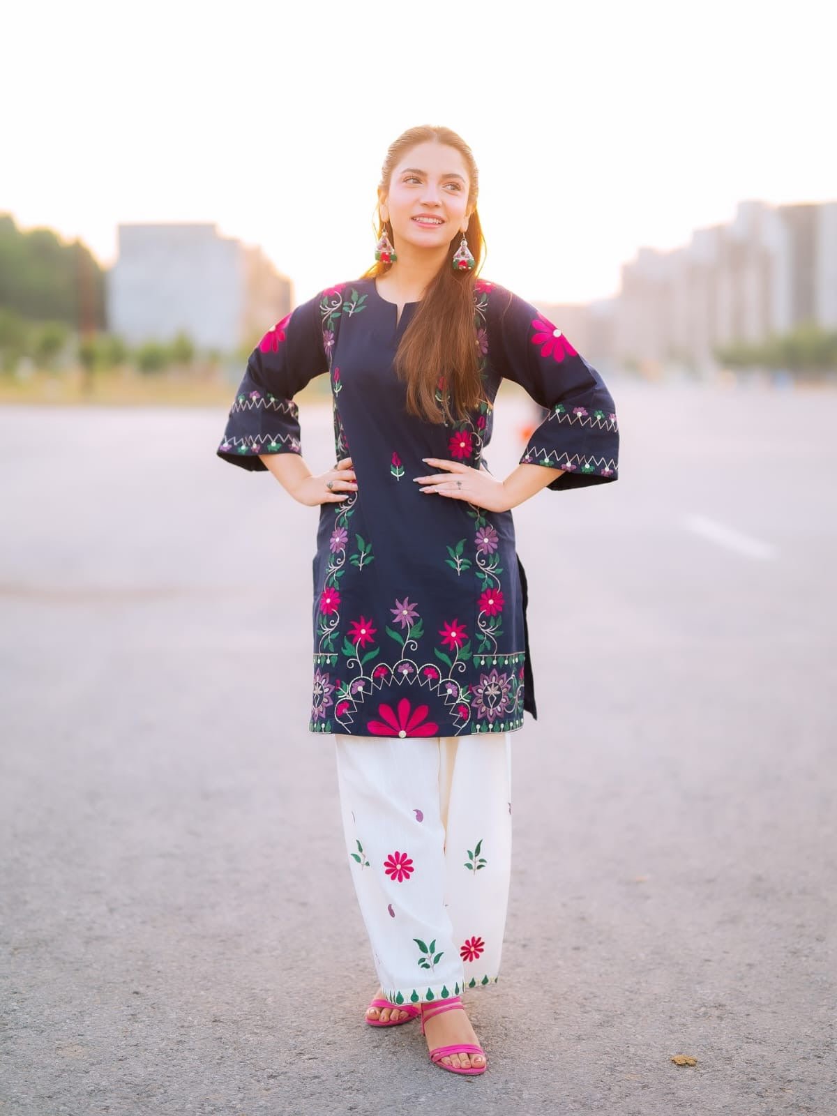 Zarish embroided 2 pc - Noor - e - Ujala