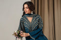 BLUE MIRACLE 3 PC EMBROIDED - Noor - e - Ujala