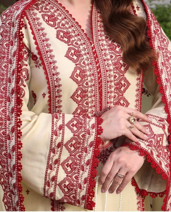 Nayrah Embroided 3 pc - Noor - e - Ujala