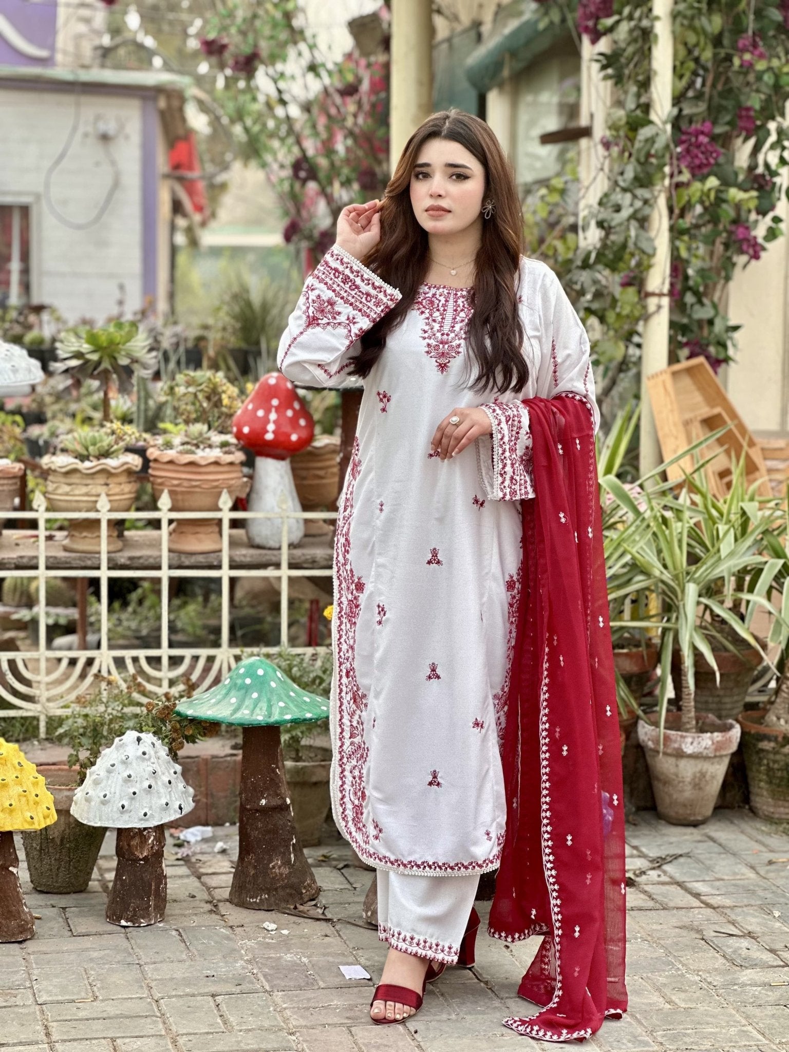 Ayzel Embroided 3 pc - Noor - e - Ujala