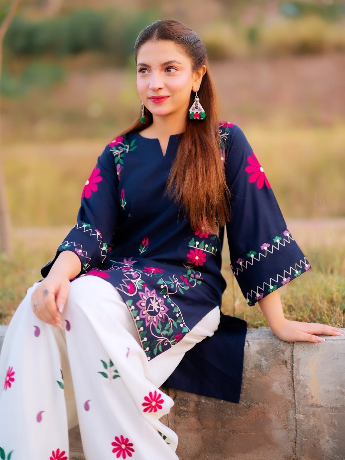 Zarish embroided 2 pc - Noor - e - Ujala
