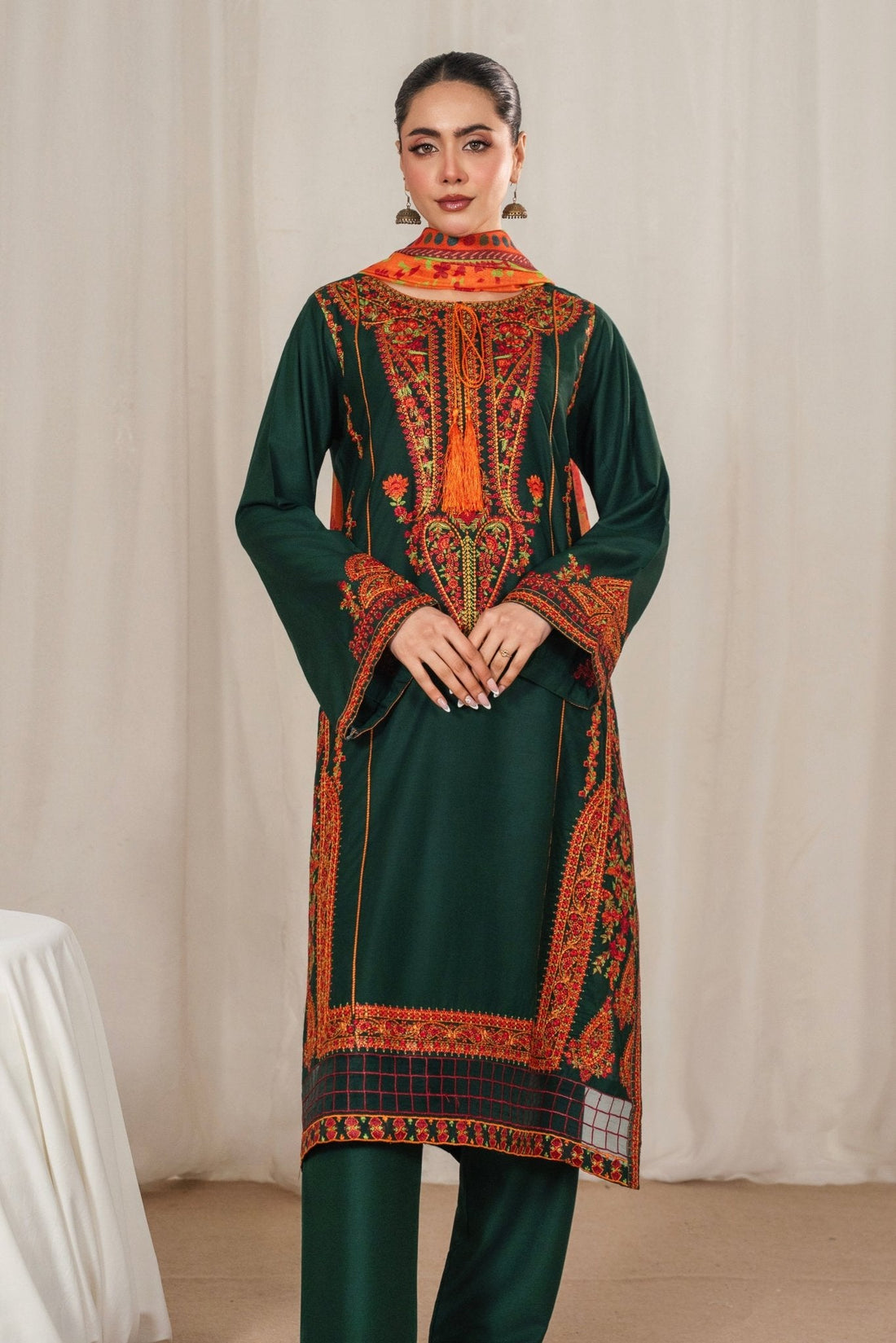 RANYA EMBROIDED 3 PC - Noor - e - Ujala