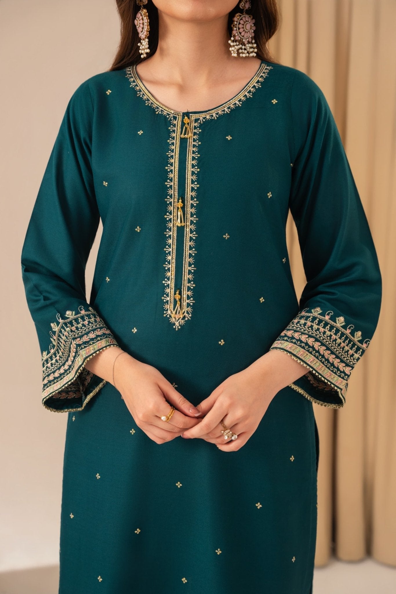 Liva embroided 3 pc - Noor - e - Ujala