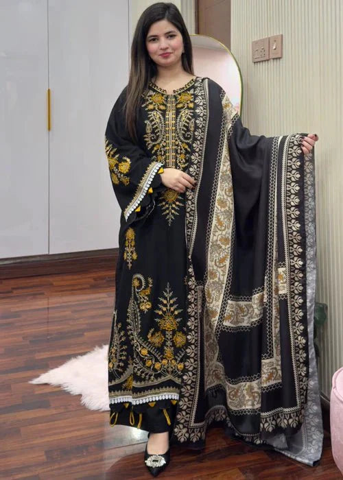 GRANY EMBROIDED 3 0PC - Noor - e - Ujala