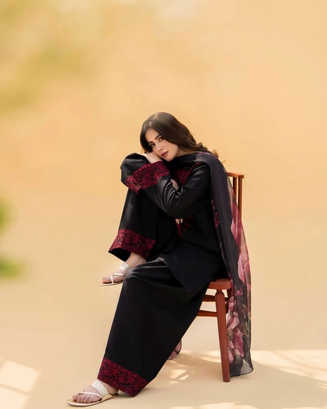 Marina 3 pc stitched - Noor - e - Ujala