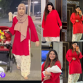 Red cherry embroided 2 pc - Noor - e - Ujala