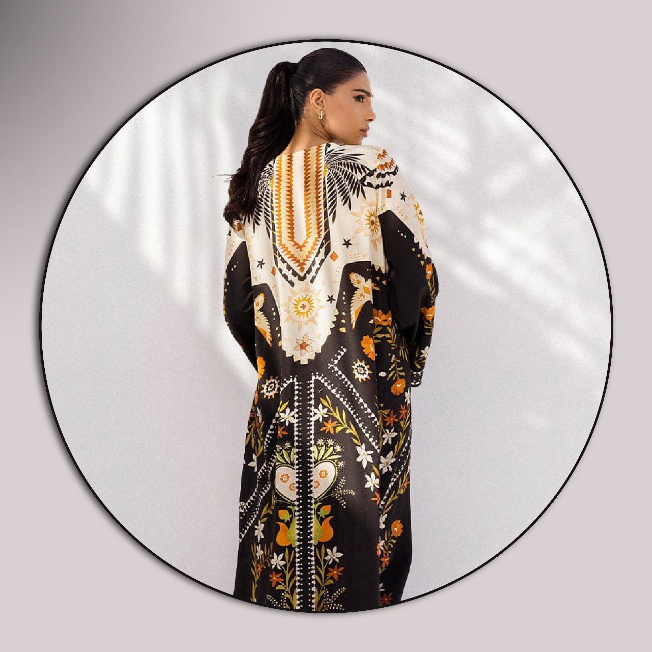 BLACK BEAN KAFTAN - Noor - e - Ujala