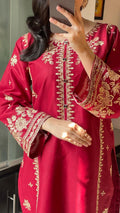 CRANBERRY Embroided 2 pc - Noor - e - Ujala