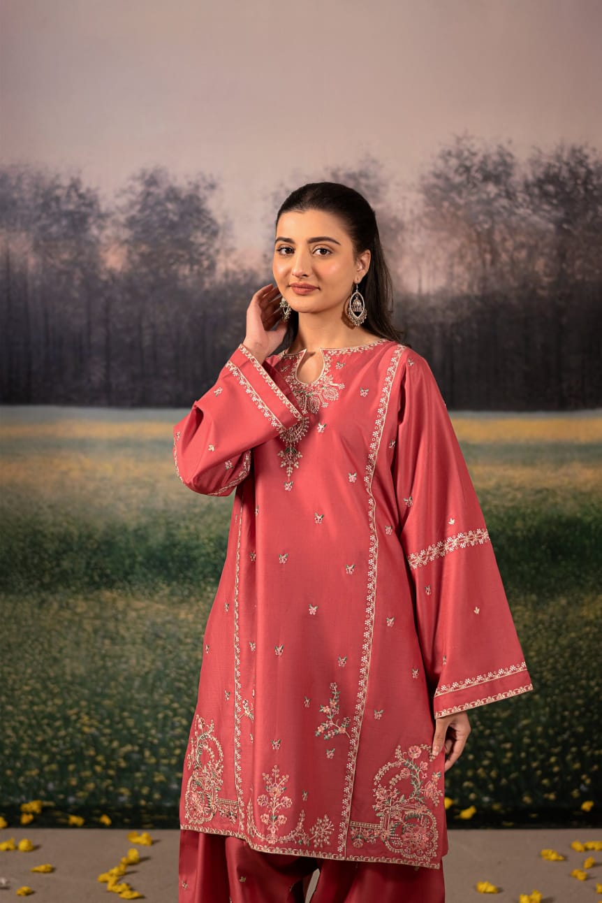 MELON EMBROIDED 2 PC - Noor - e - Ujala